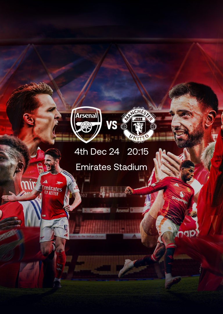 Arsenal v Man Utd - x2 VIP Hospitality Package
