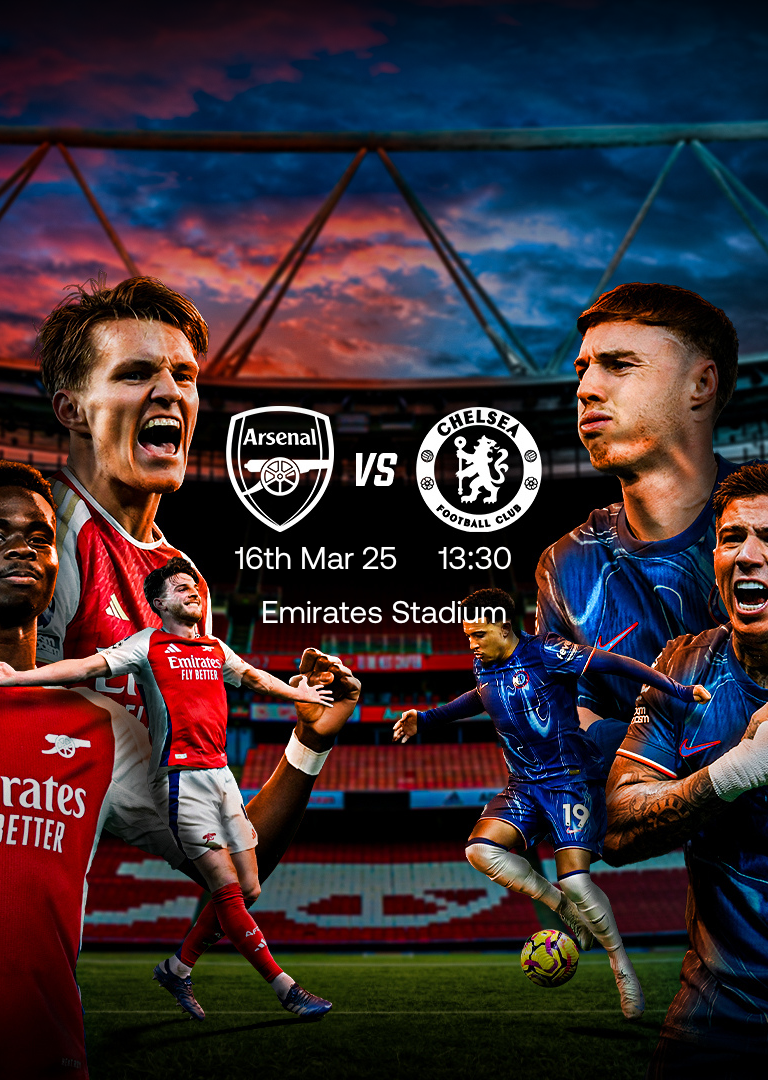 Arsenal v Chelsea - x2 VIP Hospitality Package